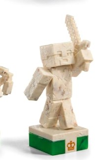 Minecraft chess piece figurine